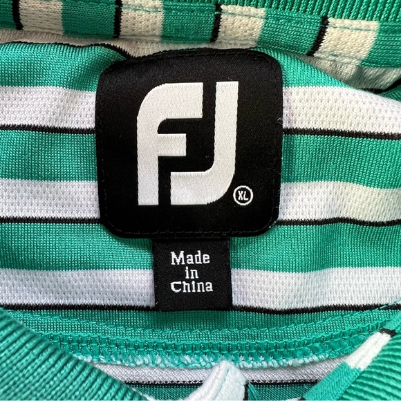 FootJoy Striped Golf Polo Men’s Size XL - Picture 2 of 13